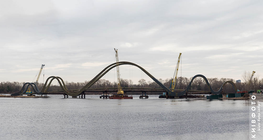 Мост Волна на Оболони. 2024 год
