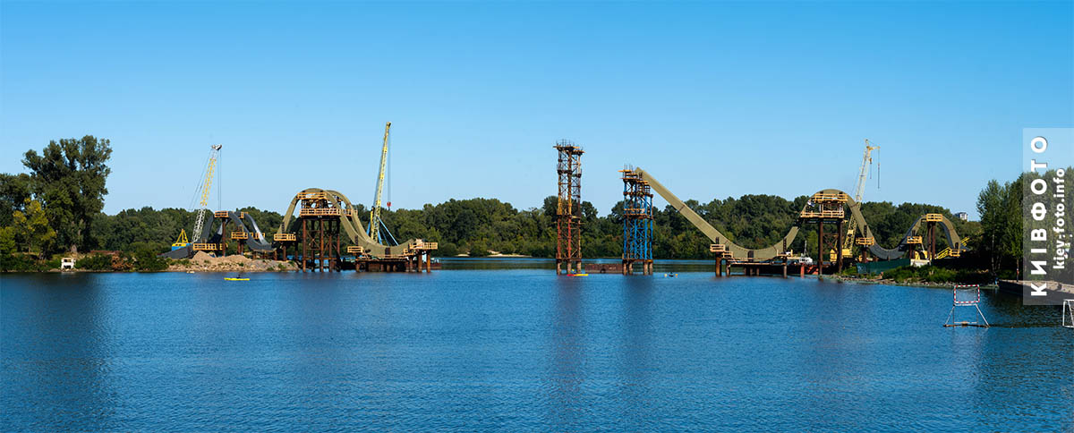 Мост Волна на Оболони. Сентябрь 2023