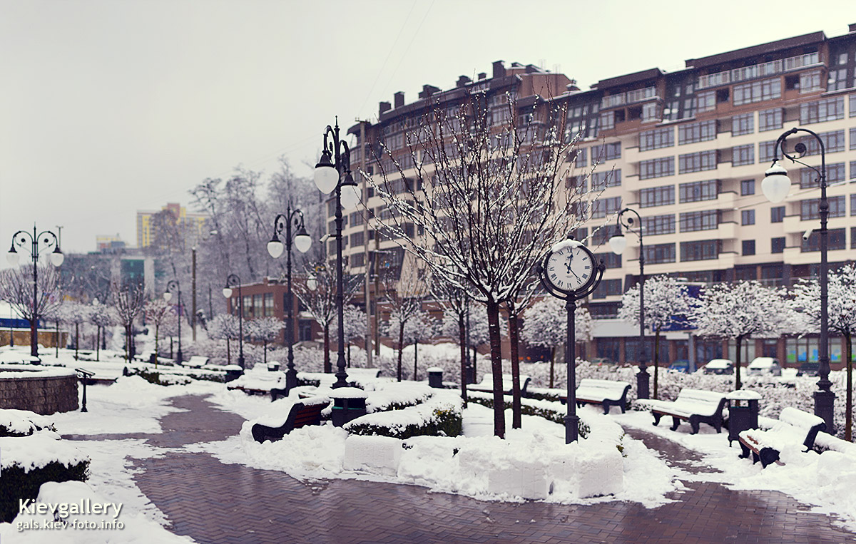 Зимний Парк Гейдара Алиева в Киеве