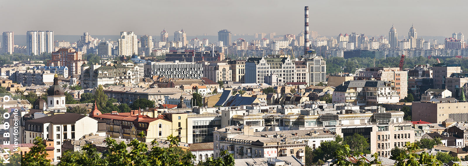 Панорамный вид. Фотографии Подола в Киеве